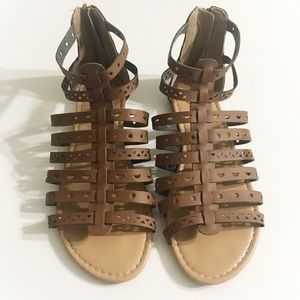 Geometric Gladiator Sandals